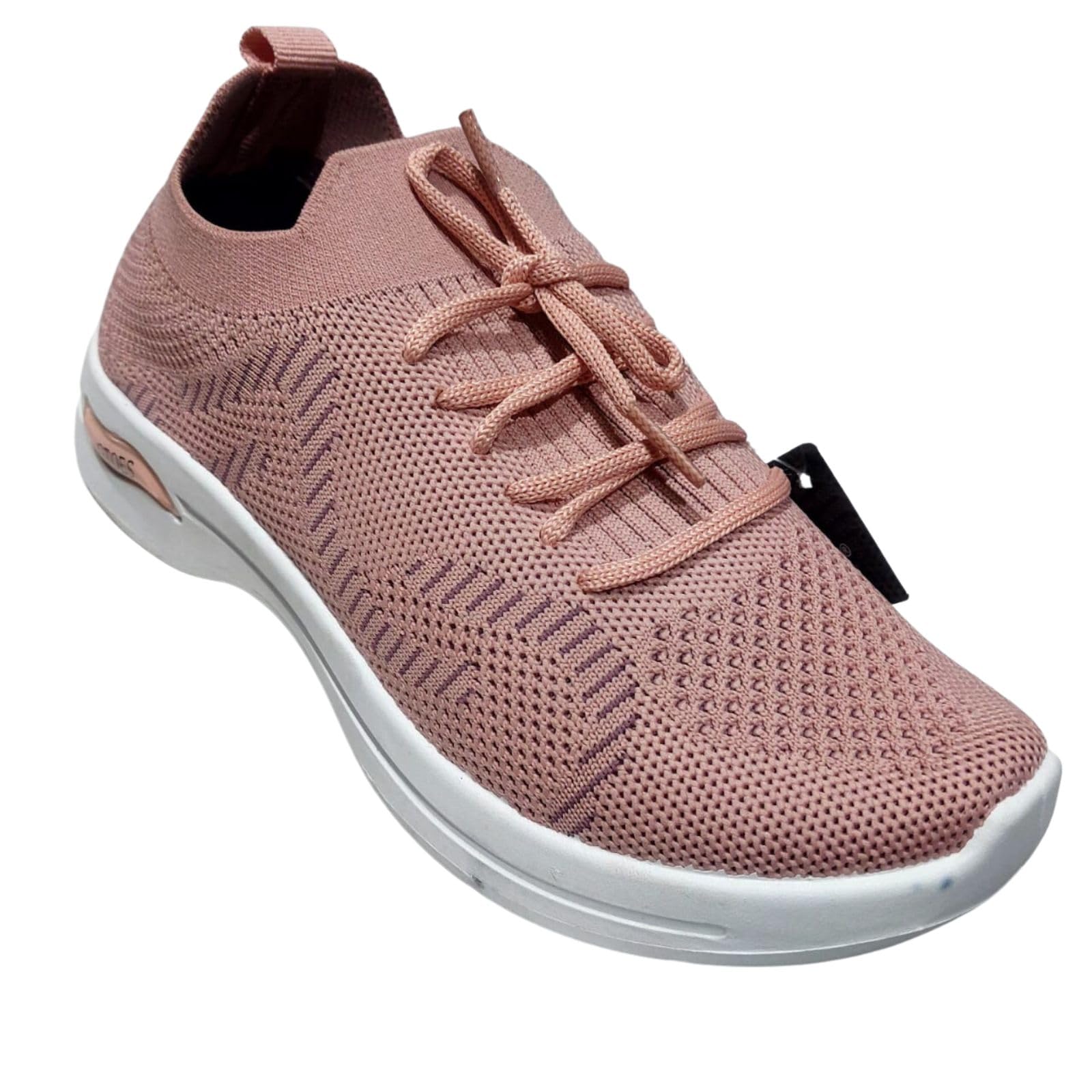 Beauty Collection Shoes Knitted Womens Sports Shoes Spring and Autumn Vulcanized Shoes Light Casual Sports Shoes Women with Lace (Peach, 5) (B0CK5NGQ8T) Amazon Price History, Amazon Price Tracker