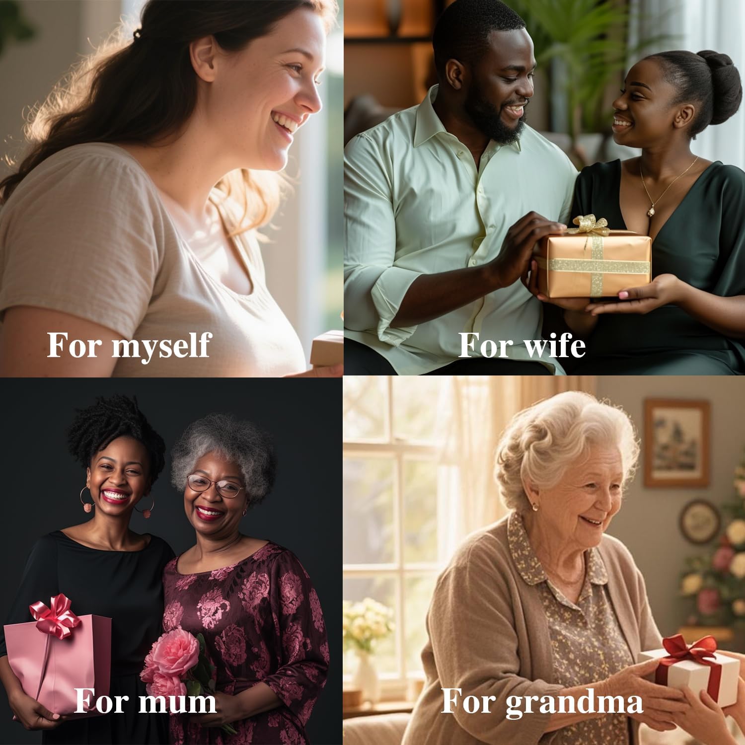 Ethlyn Large Sized Wrist Women Bracelets 2.7inch 18K Gold Plated Fixed Big Size Wrist Bangles Sets (4pcs /lot)