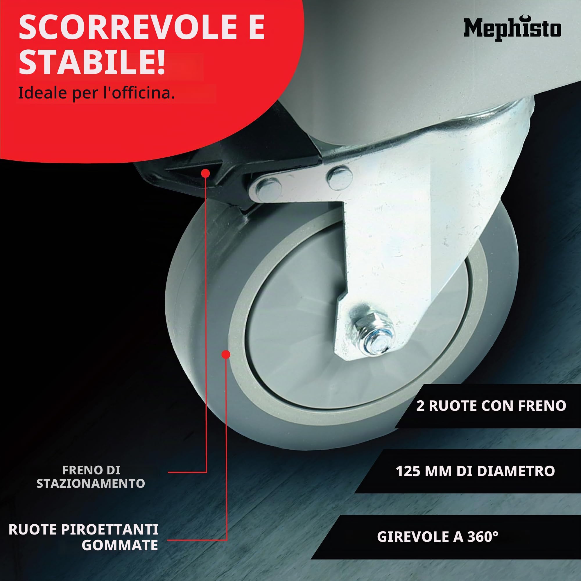 Carrello Porta-Attrezzi Depositi Accessori