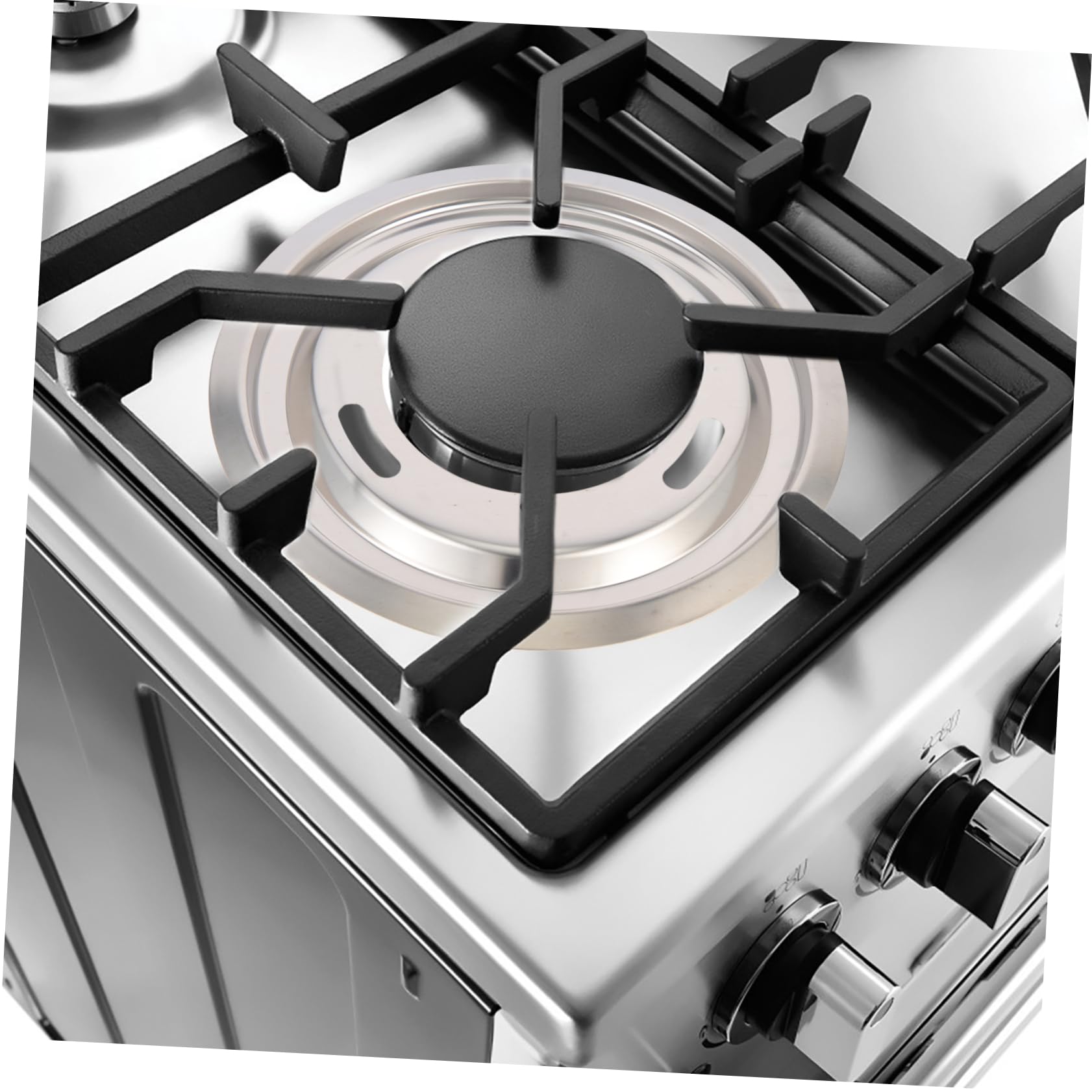 SHINEOFI 3 Set Copertura Per Bruciatori Gas Acciaio Inossidabile Vaschette Per Piano Pratiche E Resistenti Design Antiscivolo Per Moderne 3 Pezzi * 3
