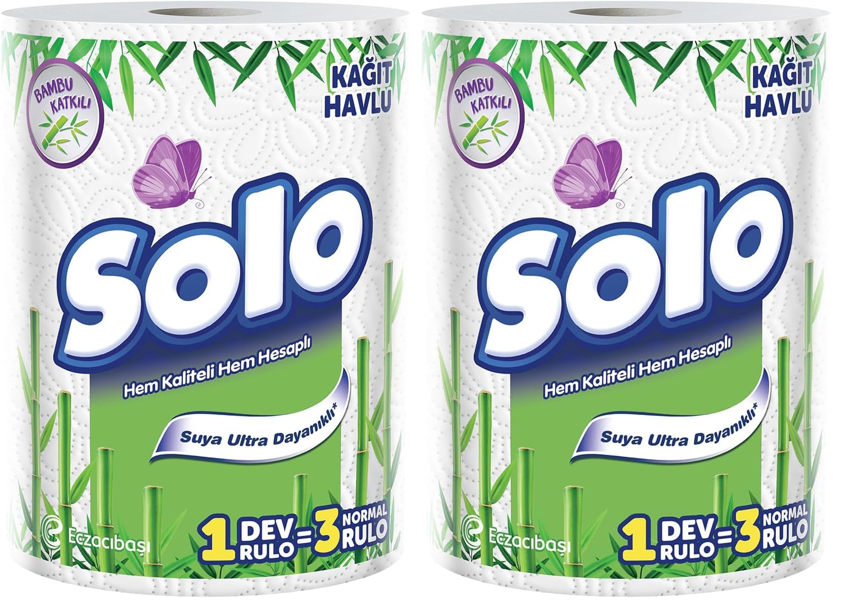 SOLO Bambu Dev Rulo Havlu 1:3 (2 paketi)