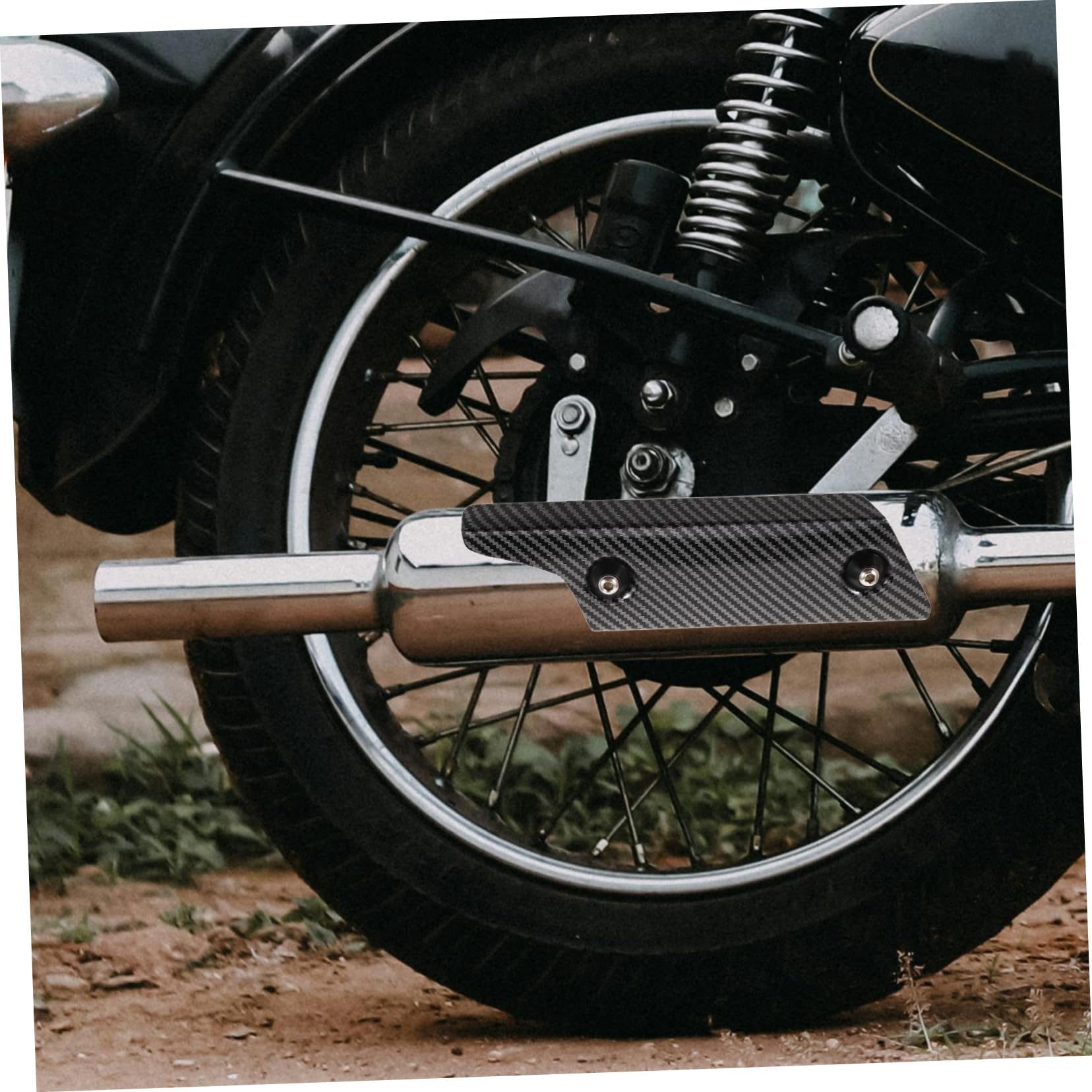 Protezione Termica Per Silenziatore Motocicletta Paracalore Antiscottatura Inossidabile Facile Installazione Design Distintivo Resistente Temperature Estreme