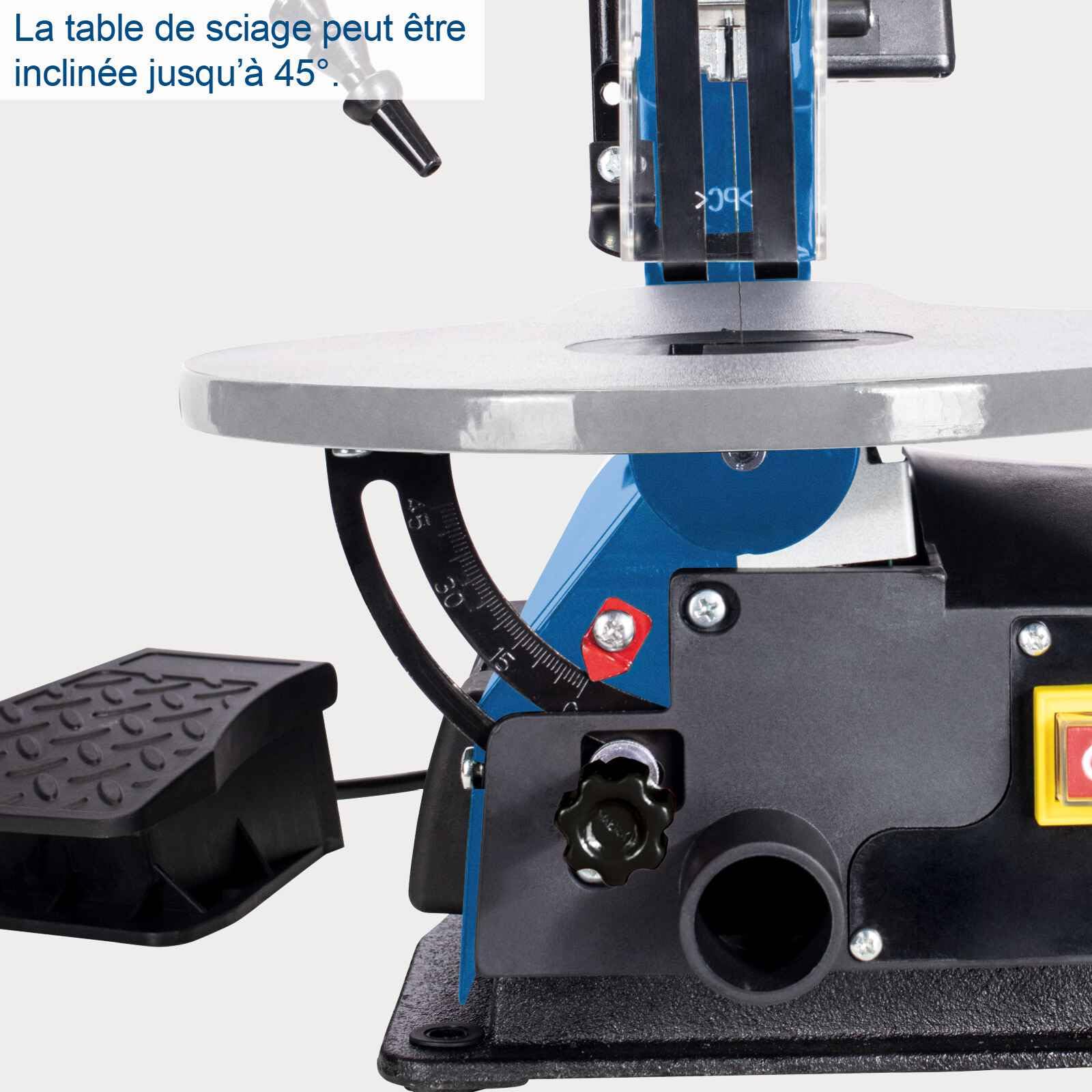 Scheppach Scie à Chantourner DECO-XLS 120W 50-406mm 12mm 500-1700 tr/min
