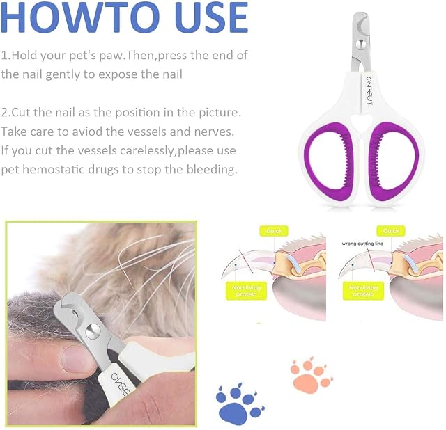 Foto 3 de 8 de OneCut - Cortaúñas para Gatos y Gatitos, Cortador Seguro y Afilado