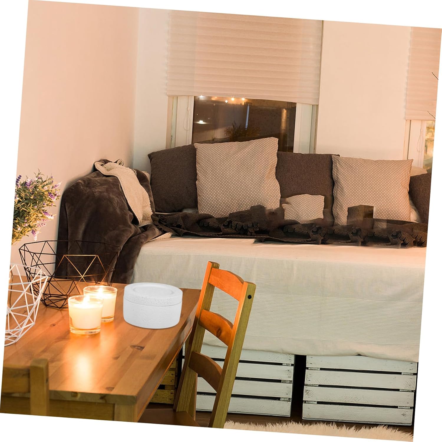 Kisangel Diffuser Stone Multifunctional Holder for Sauna Jewelry Storage Sturdy Decorative Case for Home Decor