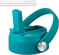 Vista 18 de Tapa de popote para botellas de agua de boca ancha Hydro Flask, tapas superiores con popote compatible con Hydro Flask de 32 y 40 onzas, tapa