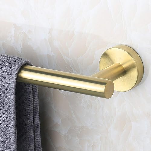 Miniatura 7 de NearMoon - Barra para toallas de baño, soporte de toalla de ducha de acero inoxidable grueso montado en la pared para baño, longitud total de 33