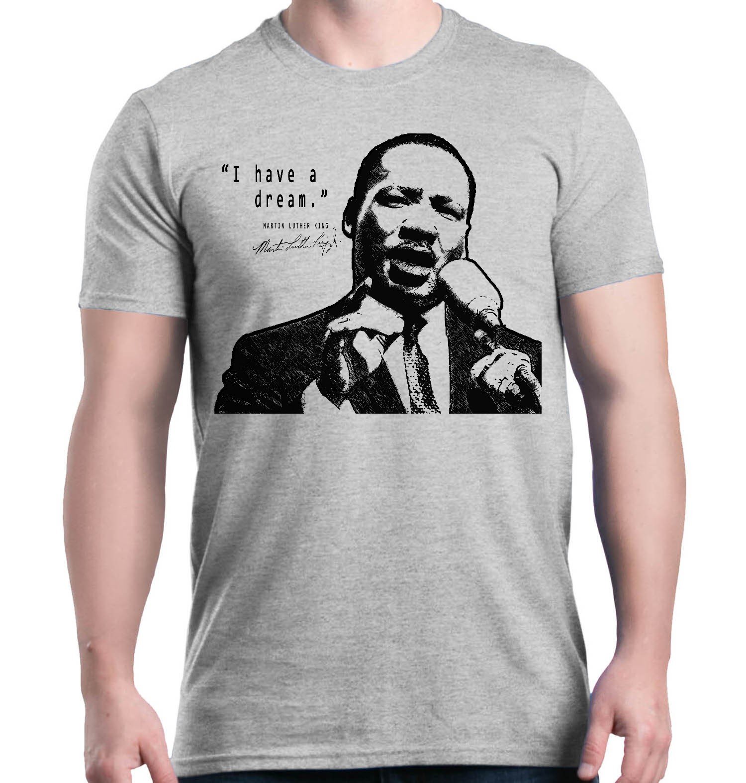 shop4ever I Have A Dream T-Shirt Martin Luther King Jr. Shirts