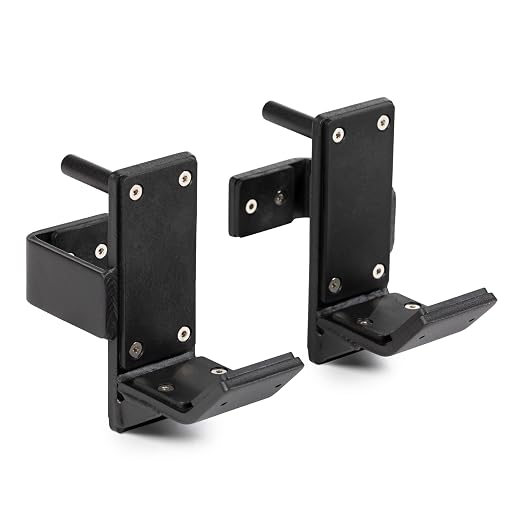 Titan Fitness X-3 Series J-Hooks, UHMW Plastic, J-Hook Style Rack Mounted, 2,600 LB Capacity, Fits 3â€ x 3â€ Tubular Steel