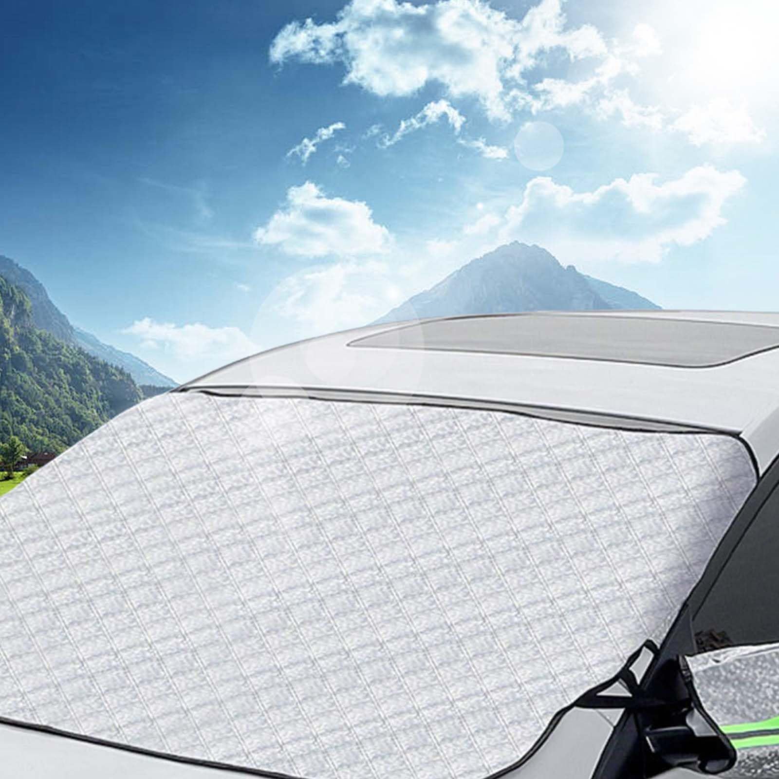 Housse Pare-Brise Voiture 145x95 Cm - Protection Soleil & Gel - Aluminium Pliable - Universelle