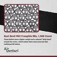 Vista 2 de Air Venturi Dust Devil Mk2 Frangible BB Bullets, munición BB Gun, 1,500