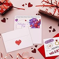 Vista 5 de Eupako White-Blank-Cards-and-Envelopes-100-Pack-4.125x5.5" Heavyweight-Folded-Cardstock-and-A2-Envelopes-Self-Seal for DIY Greeting Cards