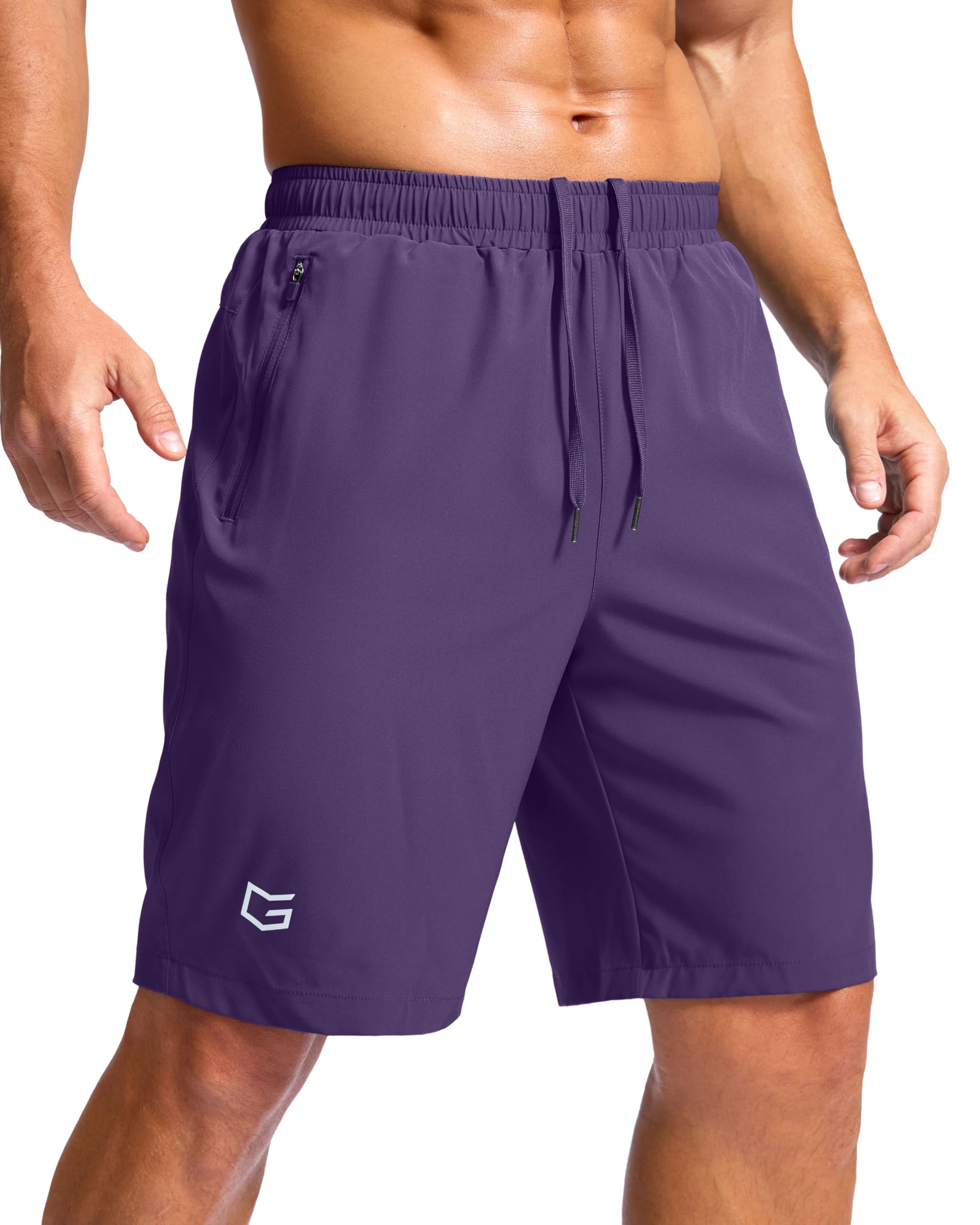 G Gradual Men's Athletic Running Shorts with 2 Zipper Pockets 7"/ 5"/ 9"