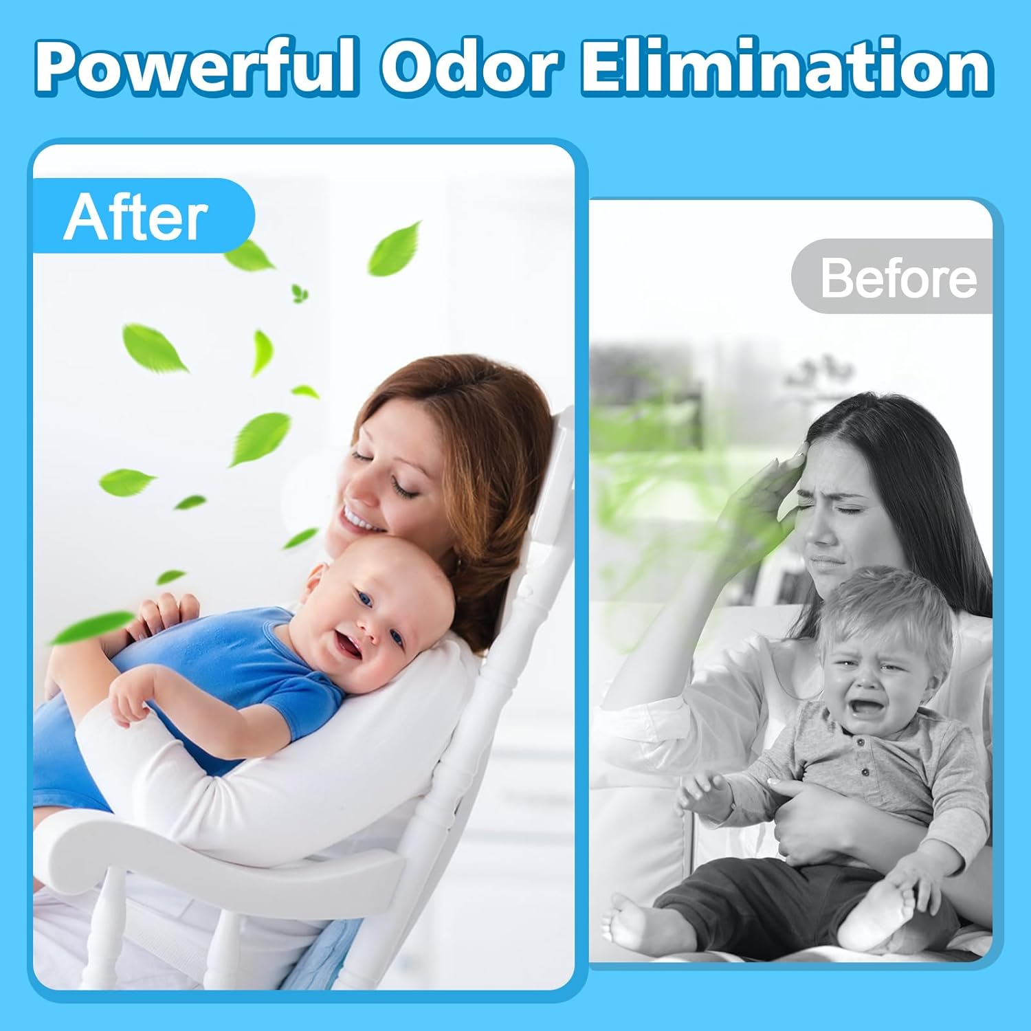 Refills Compatible with Genie Easy Roll Signature Diaper Pail and Platinum Diaper Pail, Upgraded 90 Bags Hold up to 4200 Newborn Diapers, Extra Thickness Powerful Odor Control, Unscented