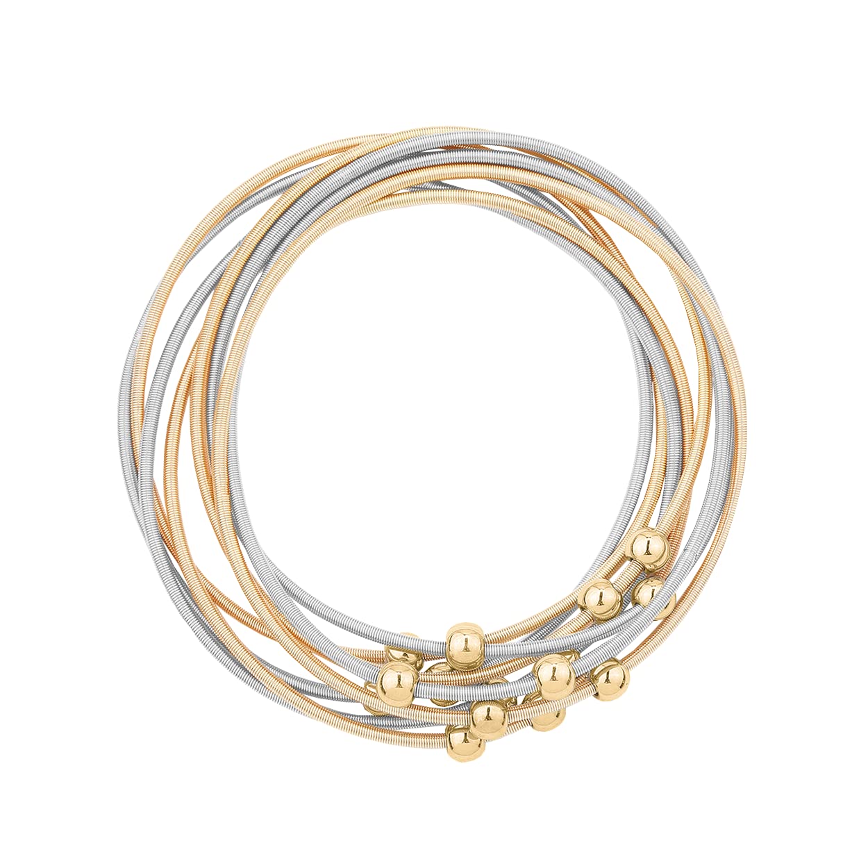 NTLX Guitar String Bracelet – Multi Strand Stackable Stretch Bracelets for Women – Bohemian Boho Bracelets – Music Lovers Fashion - Multi Color Strand Statement Bangles