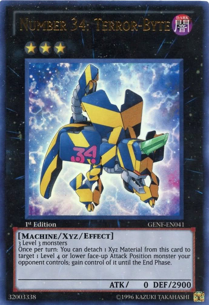 Amazon.com: Yu-Gi-Oh! - Number 34: Terror-Byte (GENF-EN041