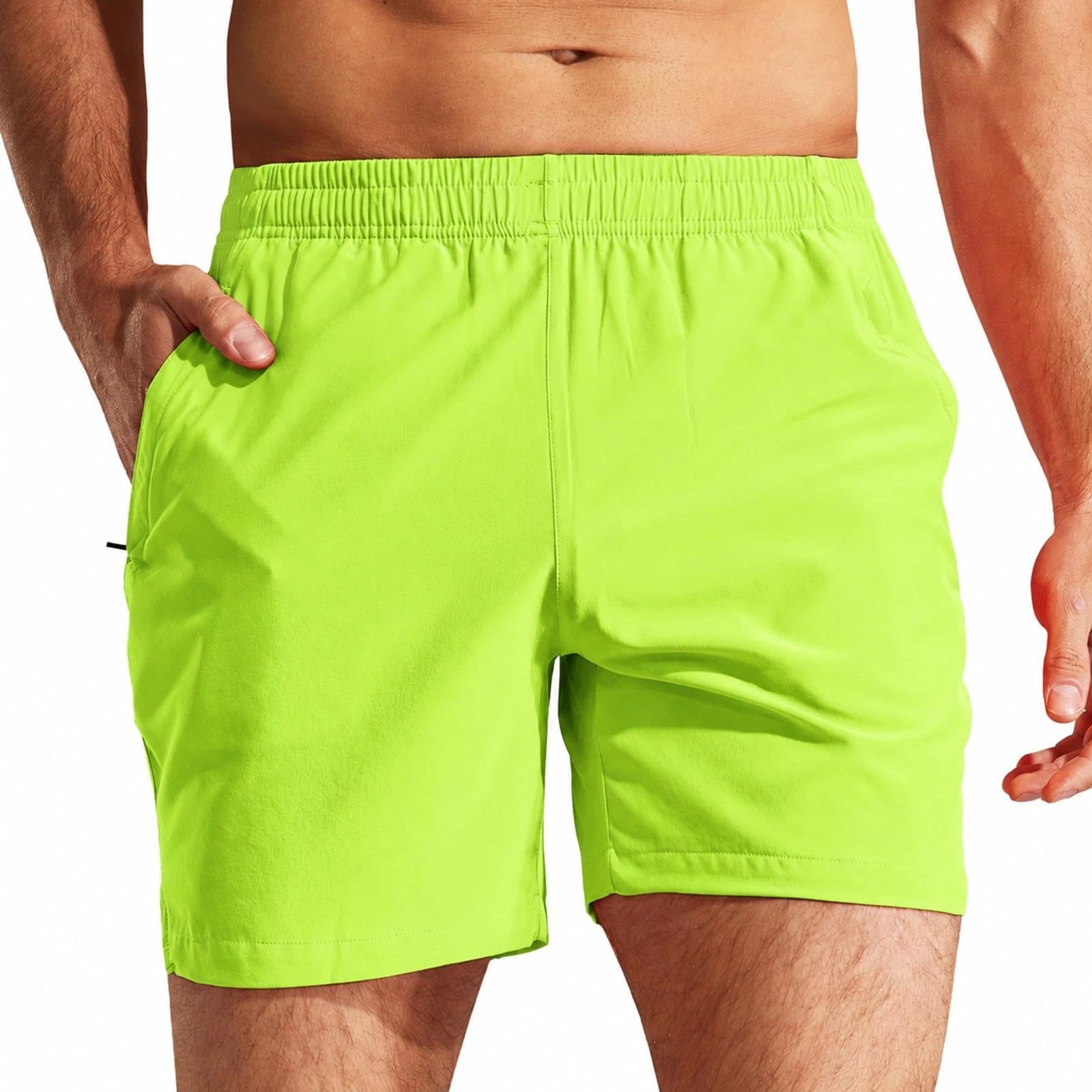 MIER Men's 5 Inch Inseam Running Shorts, Quick-Dry with Pockets