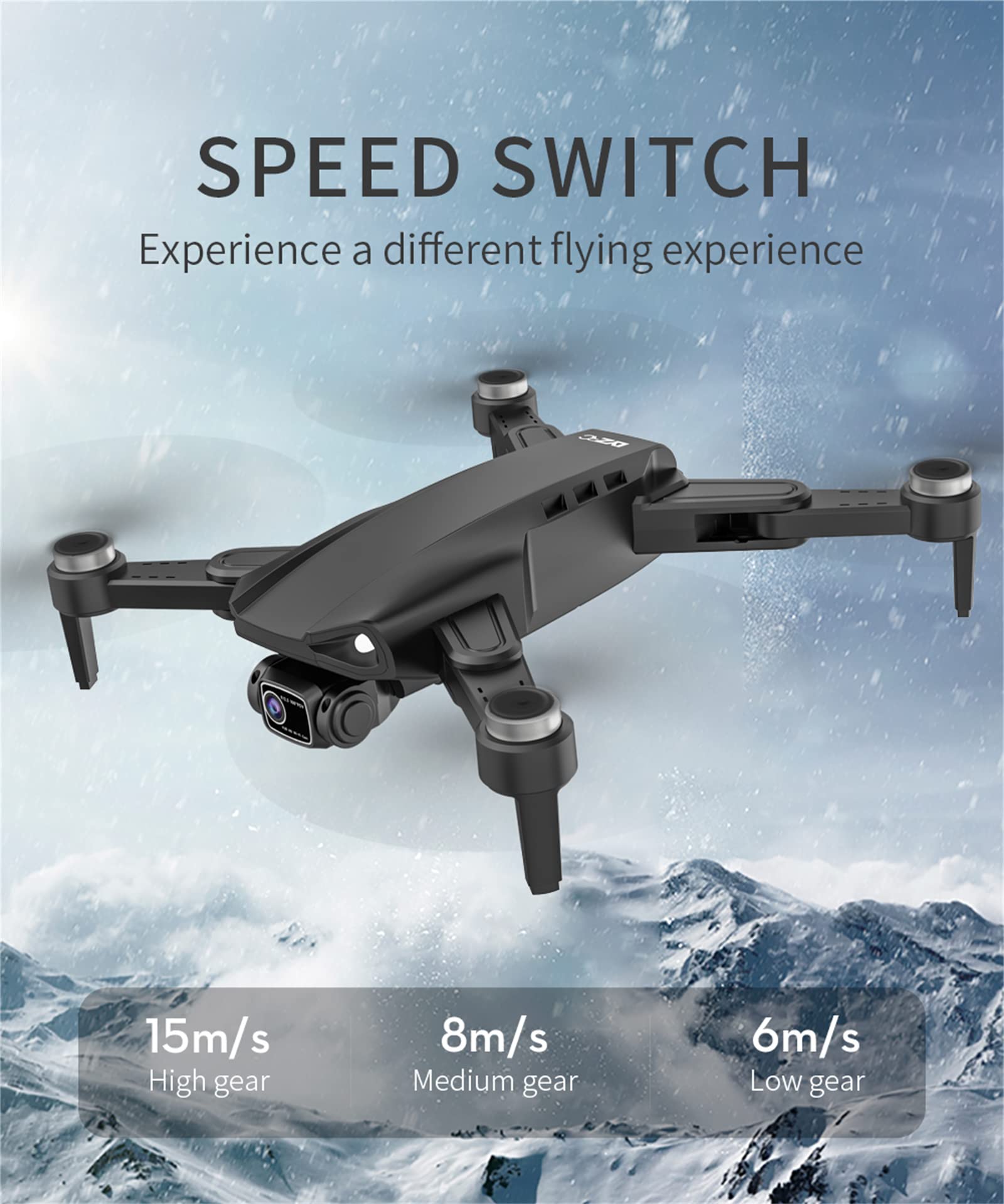 Drone GPS Con Fotocamera Per Adulti 4K, 5G FPV Live Video RC Quadricottero Per Principianti Giocattoli Regalo, 2 Batterie, GPS Ritorno Automatico A Casa, Seguimi, Controllo Di Gravità, Waypoint Fly