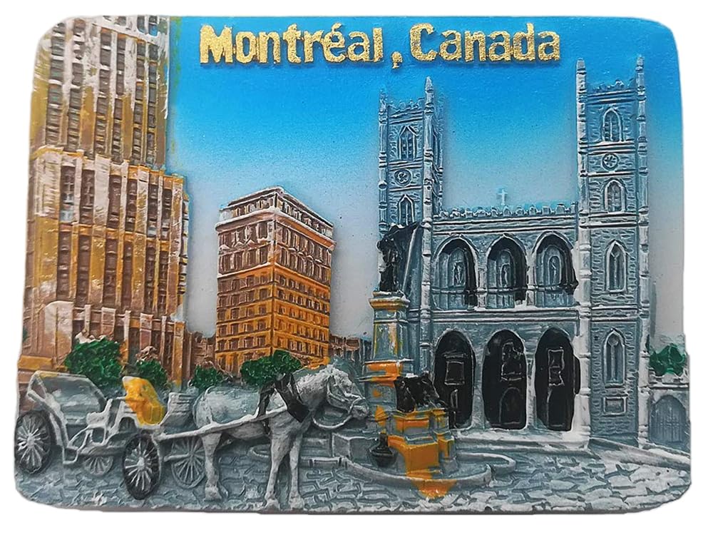 Muyu Magnet Montreal 3D Canada Souvenir Fridge Magnet,Home & Kitchen Decoration Canada Refrigerator Magnet