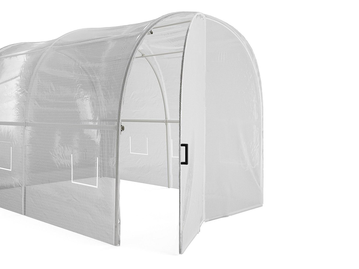Vente-unique - Invernadero t˙nel con Estructura de Acero y Puerta de 12 m≤ - 300 x 400 x 200 cm - ALOCASIA