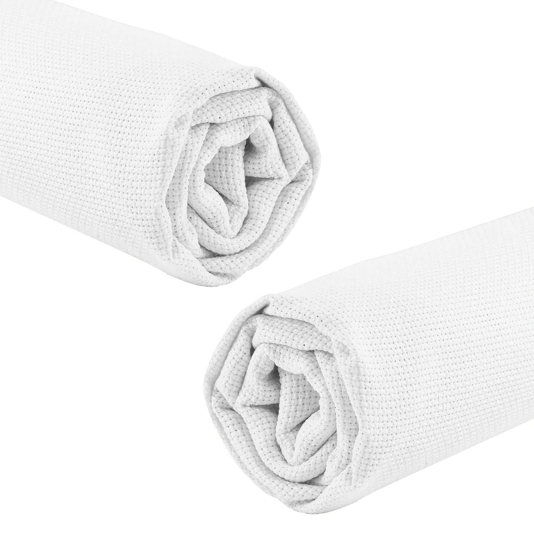 Hndhbfgrt 2X 59 By 39-Inch Fabric,14 Count Aida Cloth Large Fabric Reserve Cloth Fabric Embroidery Cloth