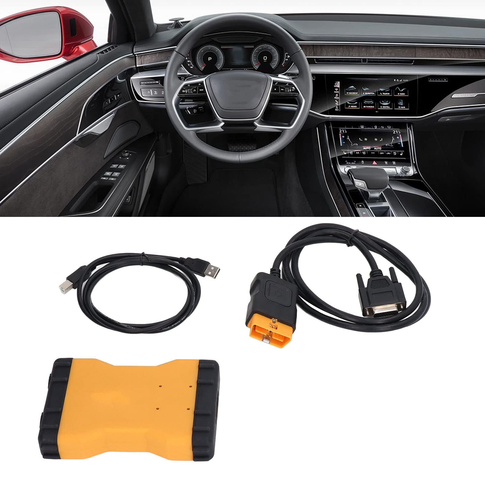 OBD2 Auto Diagnostica, DS150 V9 VCI 150E TCS Diagnosi Auto Professionale multifunzione Accessori, Lettore di Codici Cancellazione Codici di Errore,Dual Board Strumento diagnostico per auto