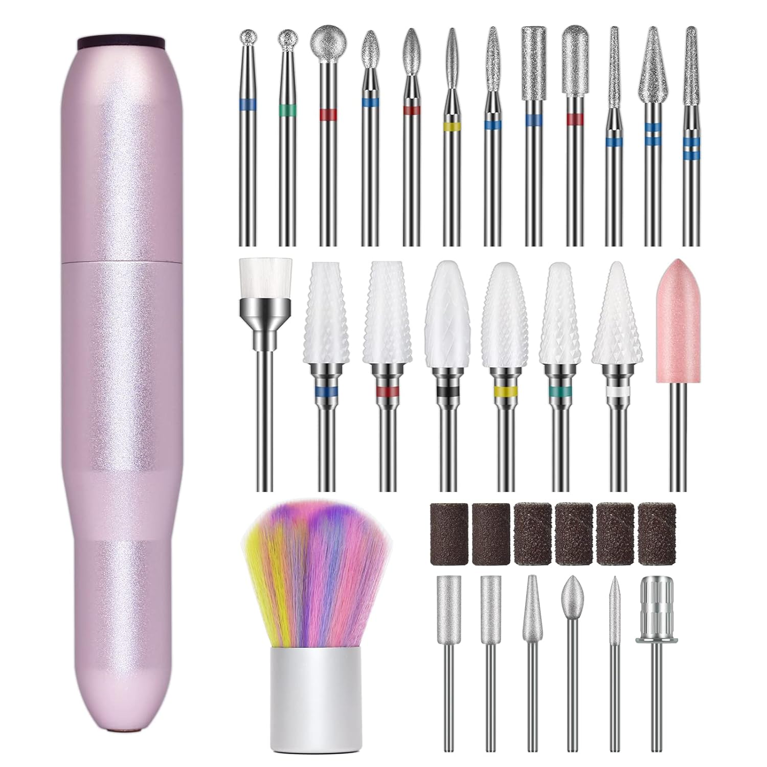 Electric Nail Drill for Acrylic Gel Nails+ Nail Drill Bits