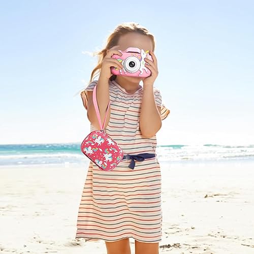 Miniatura 97 de Leayjeen Funda para cámara infantil compatible con OUTUVAS/Goopow/Mgaolo/HOOMOON/Juguetes de cámara para niños y videocámara digital para niños