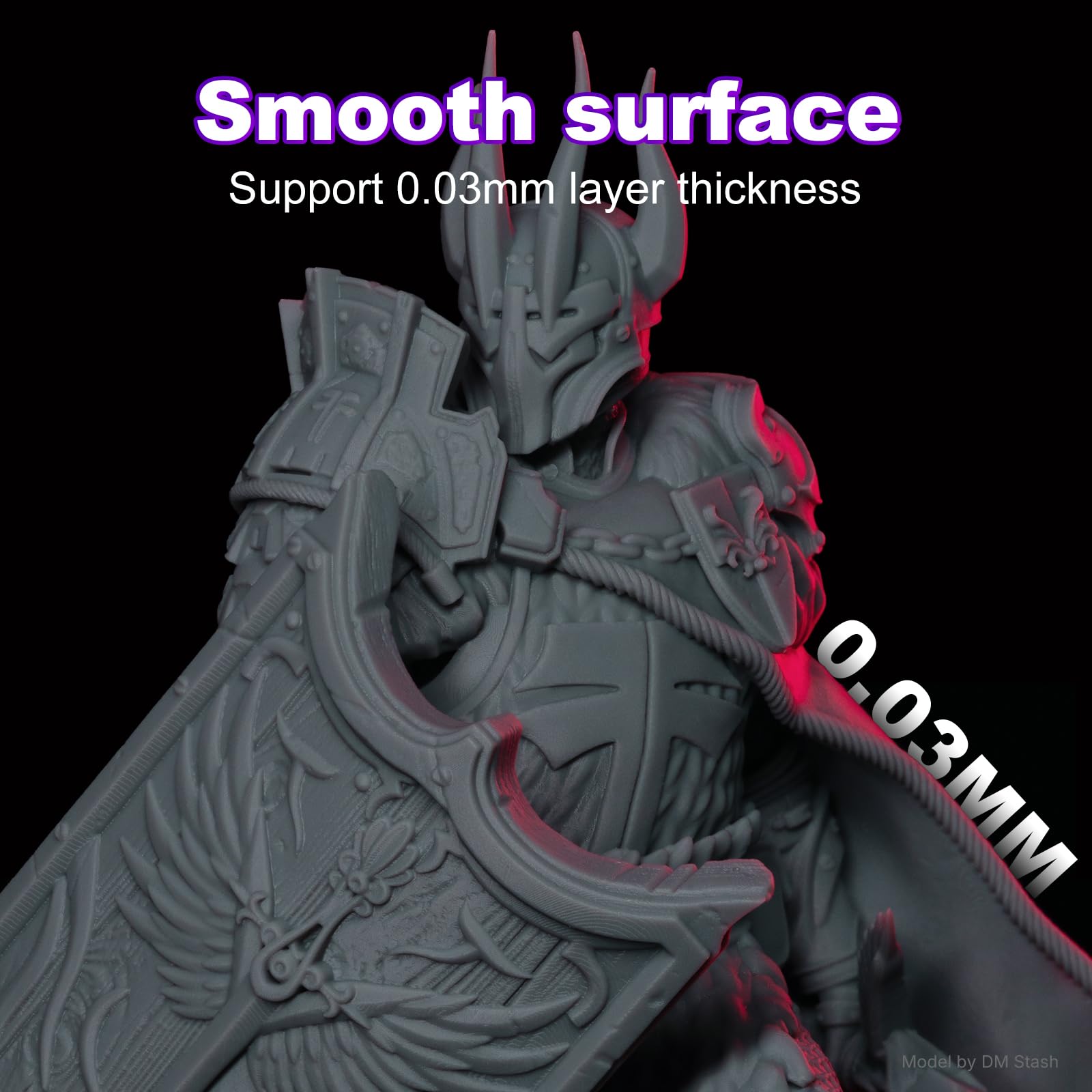 RESIONE Tough74 V2 ABS like żywica – odporna na ścieranie wytrzymała żywica do precyzyjnego druku 3D – stabilny druk z żywicą do drukarki 3D DLP MSLA LCD – szara