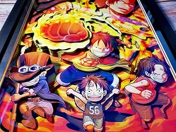 ONE PIECE 立体絵画　絵飾り 壁飾り ３D 立体MM Amazon.co.jp: AooCare ONE PIECE ワンピース 画 周辺 グッズ