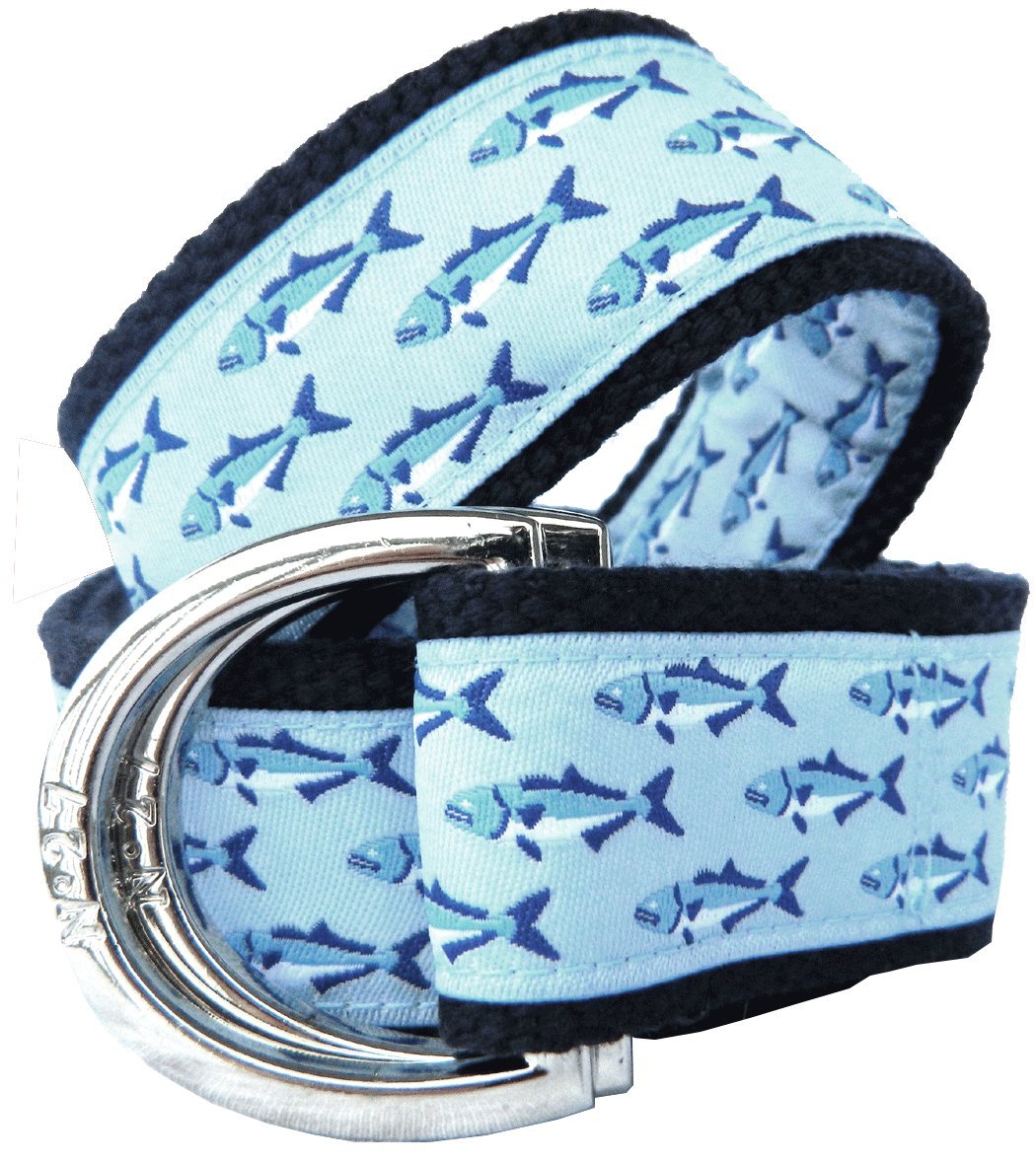 Men's Bluefishl Nautical Belt, Canvas Belt