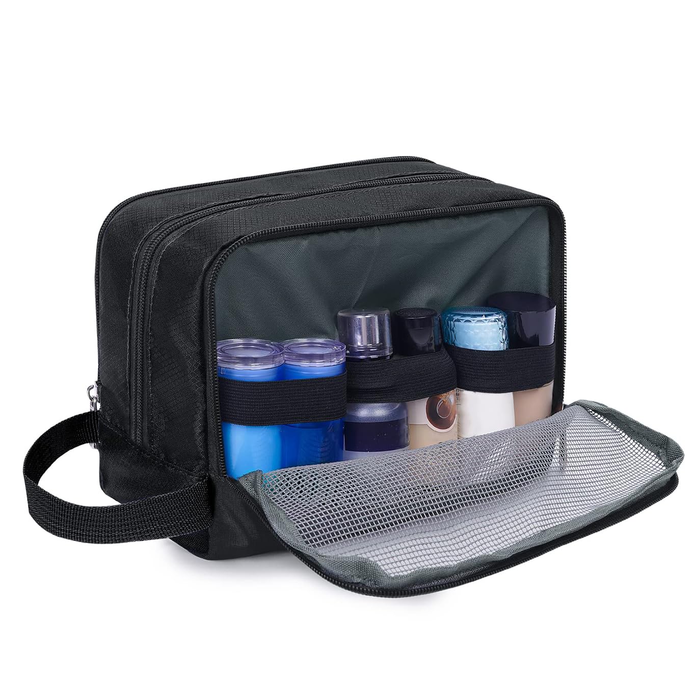 WANDF Astuccio da toilette da uomo da viaggio, borsa da bagno, accessori da viaggio, astuccio per trucco, da donna, organizzatori di servizi igienici