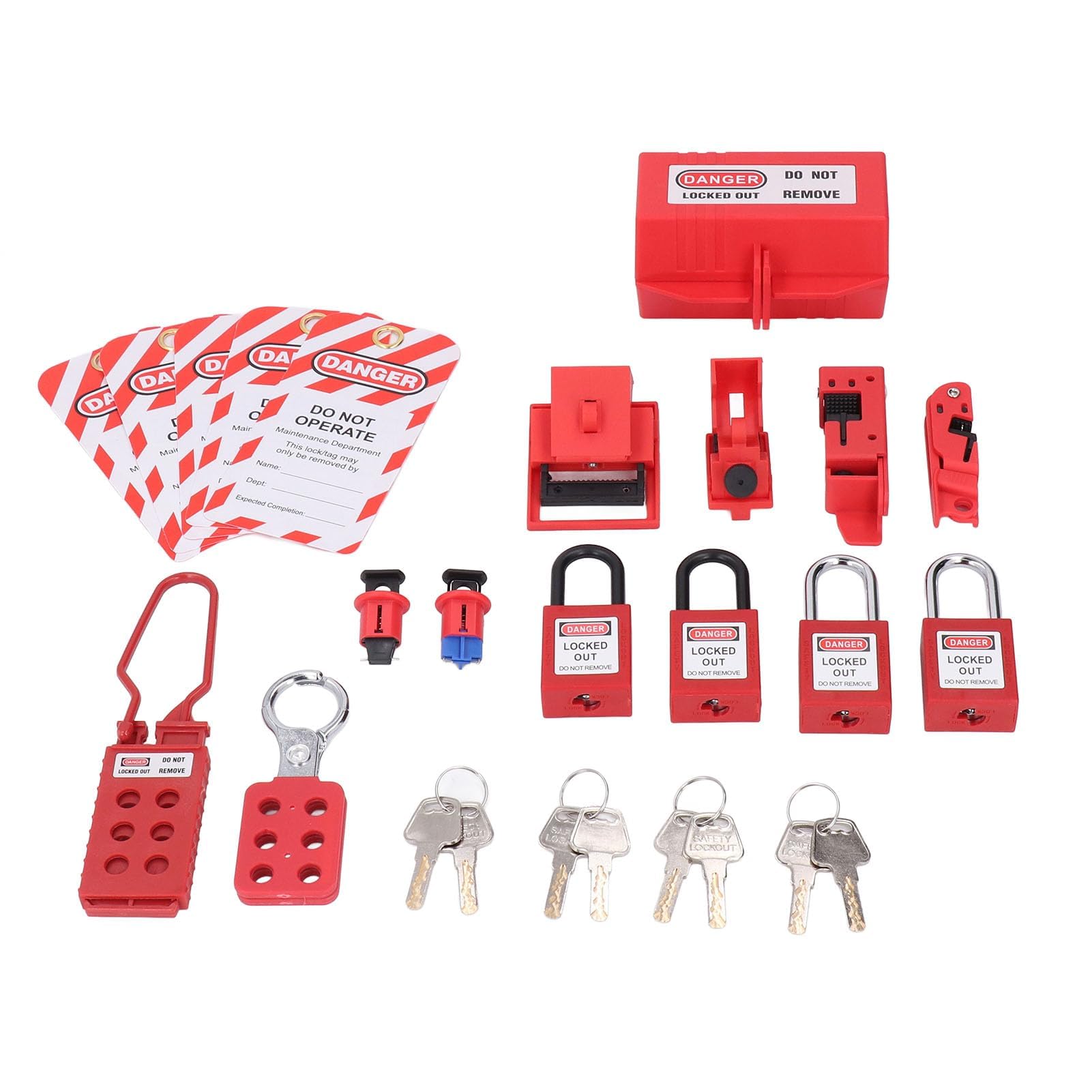 Verrouillage électrique pour disjoncteurs avec cadenas de sécurité loto