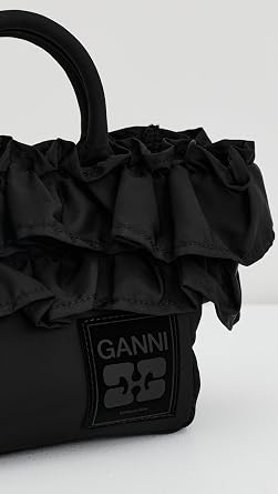 Ganni Women's Mini Shopper Ruffle Bag