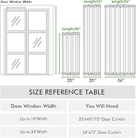 Vista 7 de MIULEE - Cortina blackout para puerta francesa con aislamiento térmico y bolsillo para cortinero