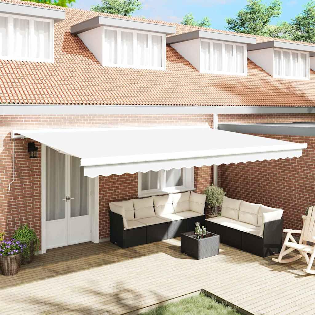 vidaXL Tela de Repuesto para Toldos 5 x 3 m Poliéster, Toldo Moderno Rectangular, Resistente a desvanecimientos, UV y Agua, fácil de Limpiar, ¡Sombra y Refugio Outdoor