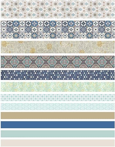 Miniatura 2 de Vilihkc Washi Tape - Juego de 12 rollos de cinta adhesiva decorativa Washi para manualidades, niños, álbumes de recortes, diario de viñas, envoltura
