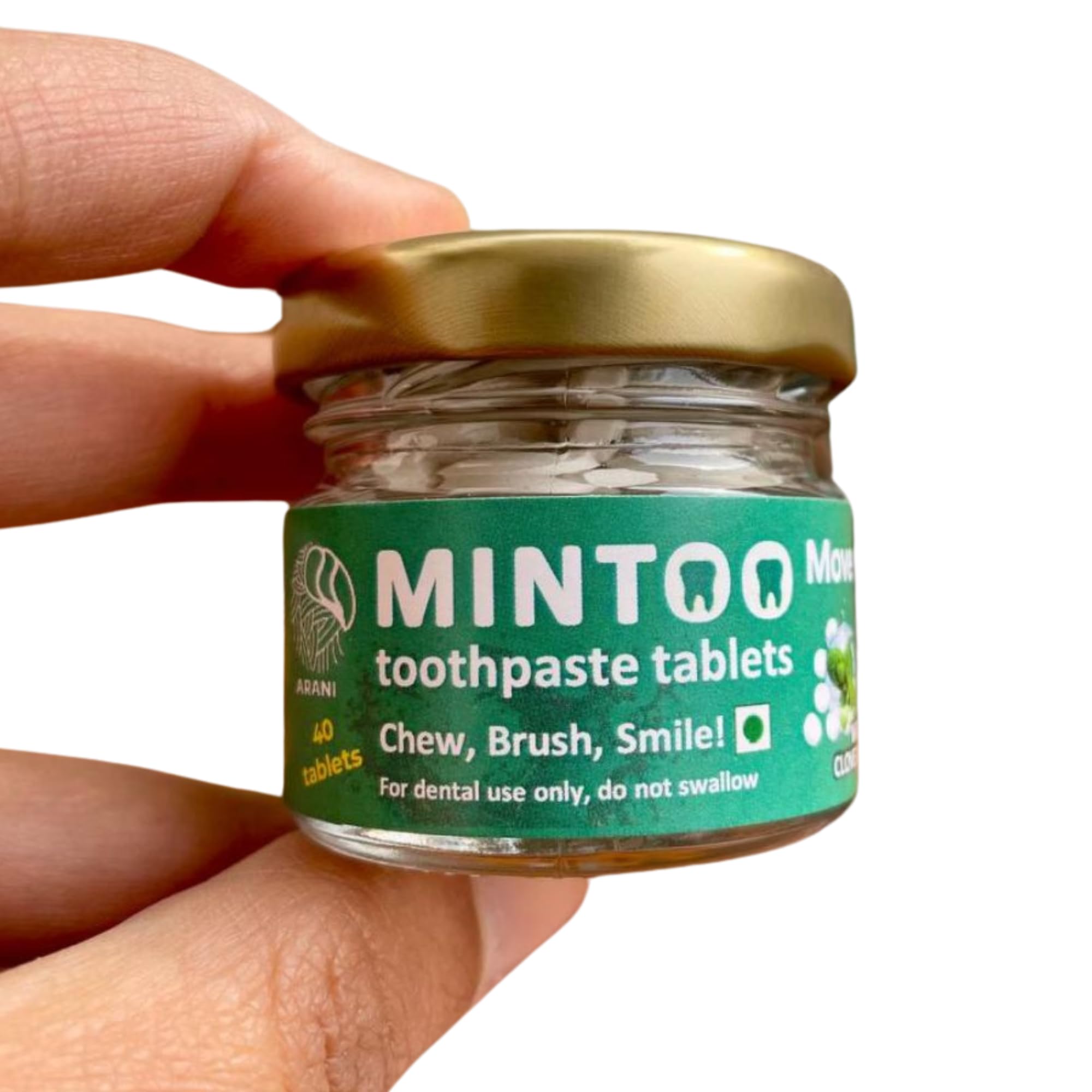Arani Eco Mintoo Toothpaste Tablets Clove Flavor 40 tablets SLS Free| Anti-Cavity Anti-Plaque | PEG-free, Plastic-free | For sensitive teeth | Natural whitening | Travel Friendly | Fresh Breath (B0CT8V78PQ) Amazon Price History, Amazon Price Tracker