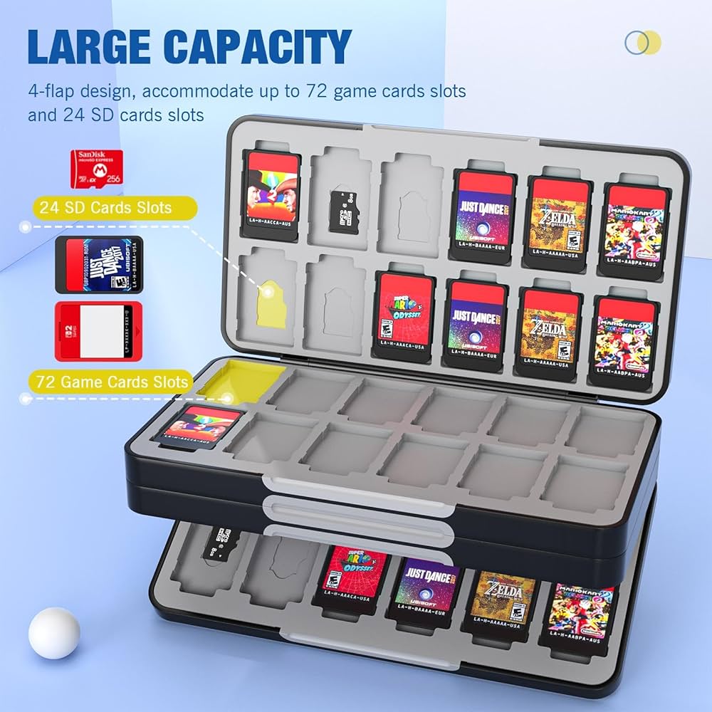 Amazon.com: MoKo 72 Game Card Case for Nintendo Switch 2 / Switch Amazon.com: MoKo 72 Game Card Case for Nintendo Switch 2 / Switch