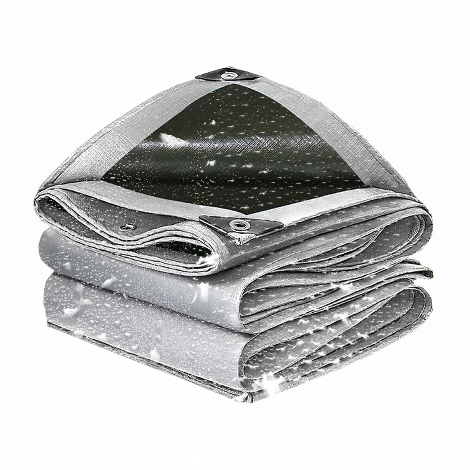 Heavy Du Bâche imperméable en PVC de 10x20ft avec œillets, tapis de sol pour camping, activités de plein air, tentes, bâche lourde de 3 x 6,1 m