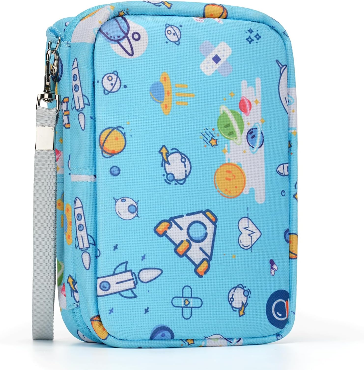 Kids First Aid Kit - 113 Pc. Mini Toddler Kit for Car, Home, Purse & Diaper Bag - Customized Bandaids, Bandages - TSA-Approved Travel Size