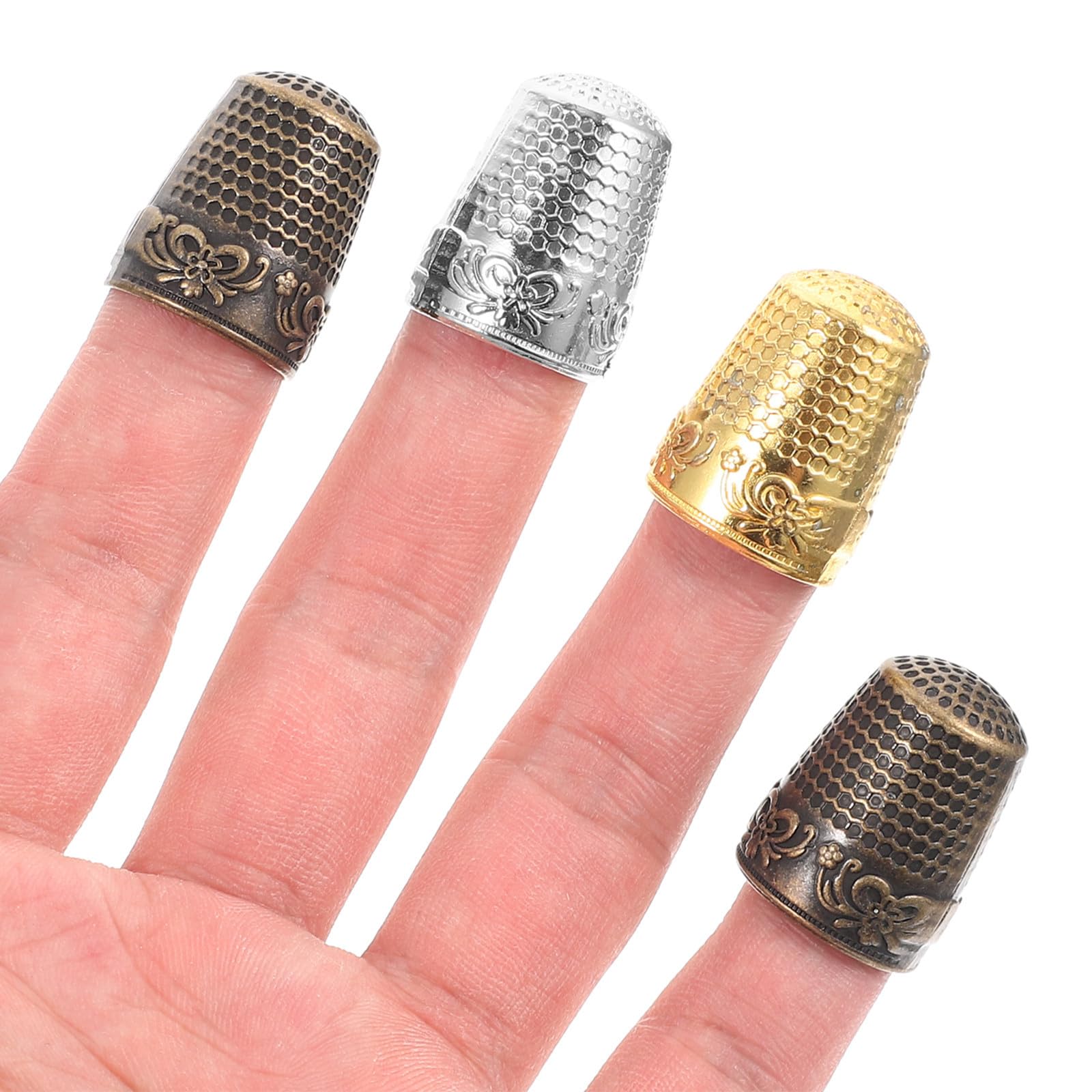 40 Pezzi da Cucire Ditale Punte delle in Metallo Punta delle Ditale per Il Pollice Dito Ditale Strumenti per Cucire di Compleanno Ditale Dito Copertura