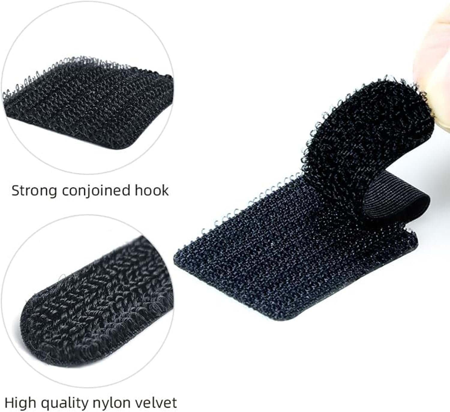Hook And Loop Cable Ties, Cable Management Under Desk, Adjustable New Type of Stable Hook, Household & Office Essentials, 50 Pieces Per Box