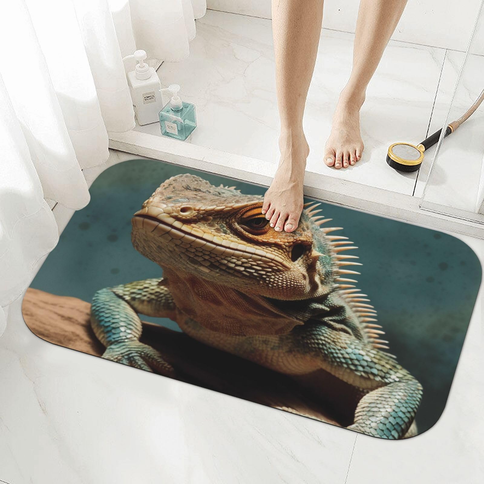 Tapis de bain en terre de diatomée 50x80 cm séchage rapide pour douche