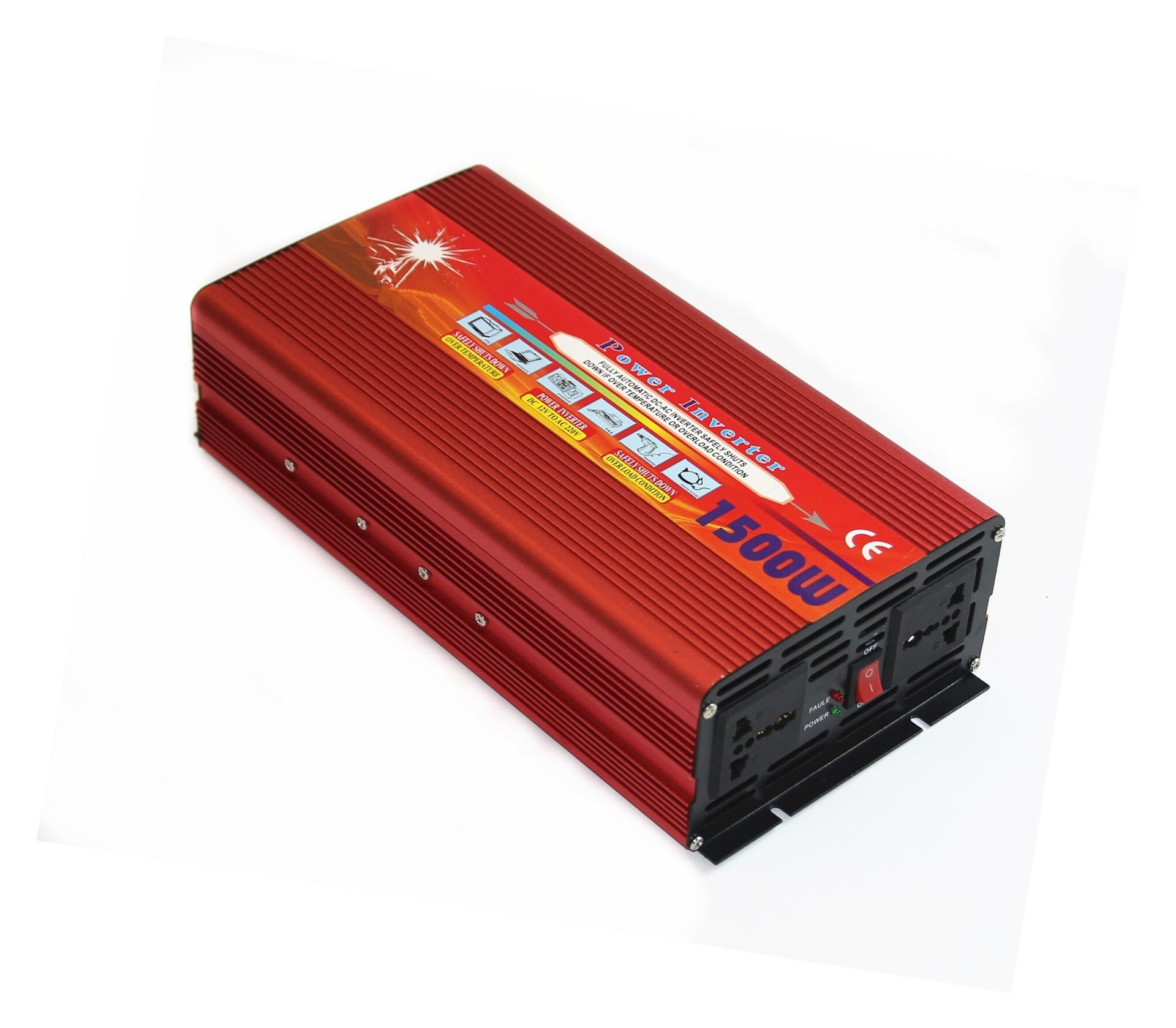 Onduleur 12V 24V 1500W convertisseur haute puissance SPABOY onde de correction maison