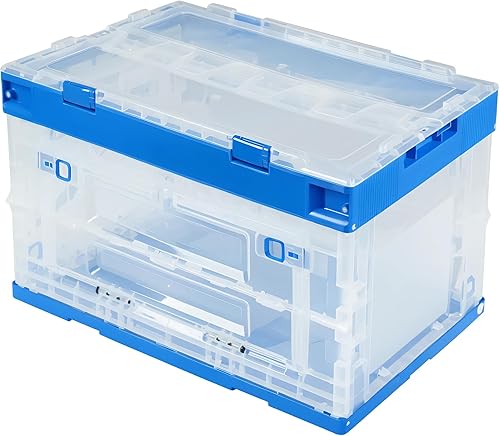 Miniatura 9 de Torin ATZJ001B Caja de almacenamiento plegable contenedores de almacenamiento plegables con tapas para organización de ropa y libros, capacidad - 40