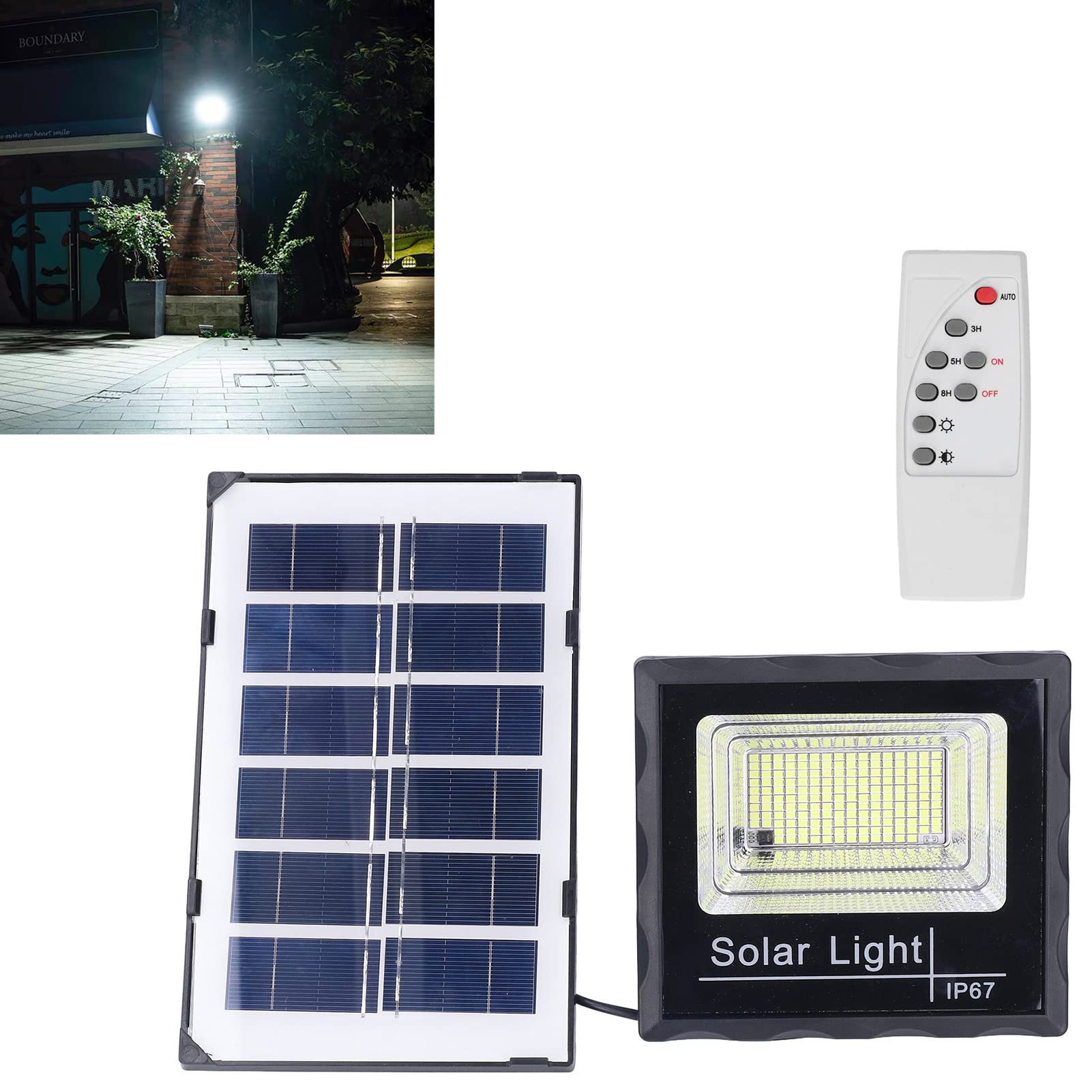 Acouto Solar-Wandleuchte Mit Bewegungsmelder – IP65 Wasserdicht, 250 Lumen, Für Außenbereich