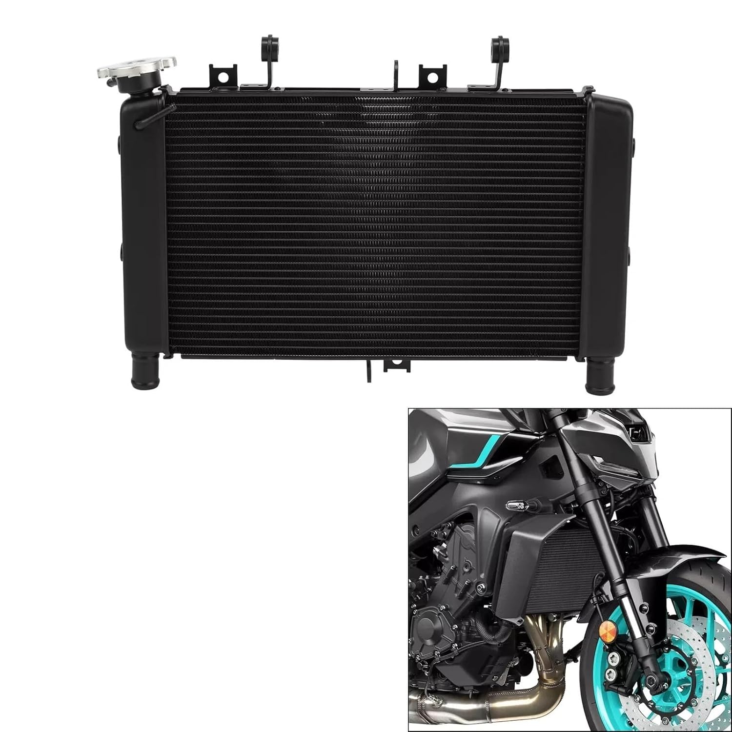 Radiator Cooler Cooling Compatible with Yamaha Tracer 900 GT/Tracer 9 GT 2021-2024 Motorcycle