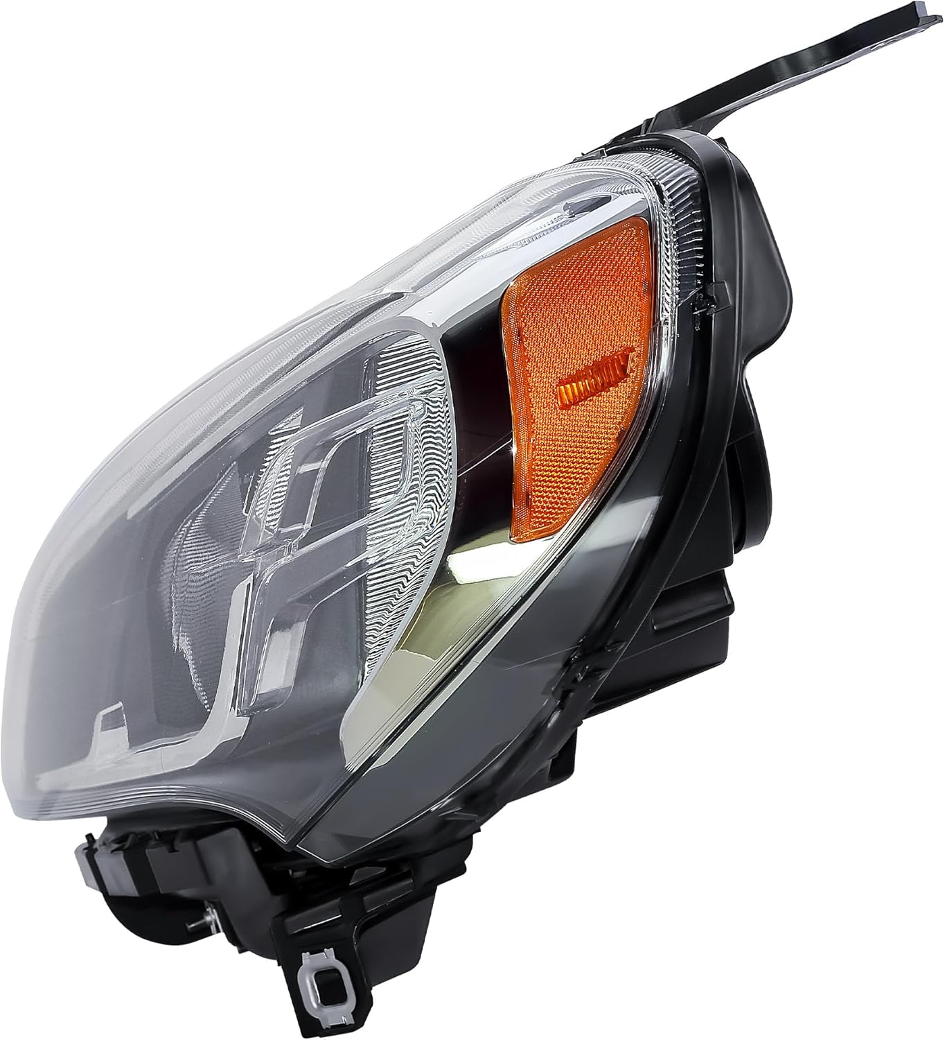LONGLING Replacement Driver Left Side Chrome Headlight Headlamp Complete with Bulbs for RAM Promaster City 2015-2023