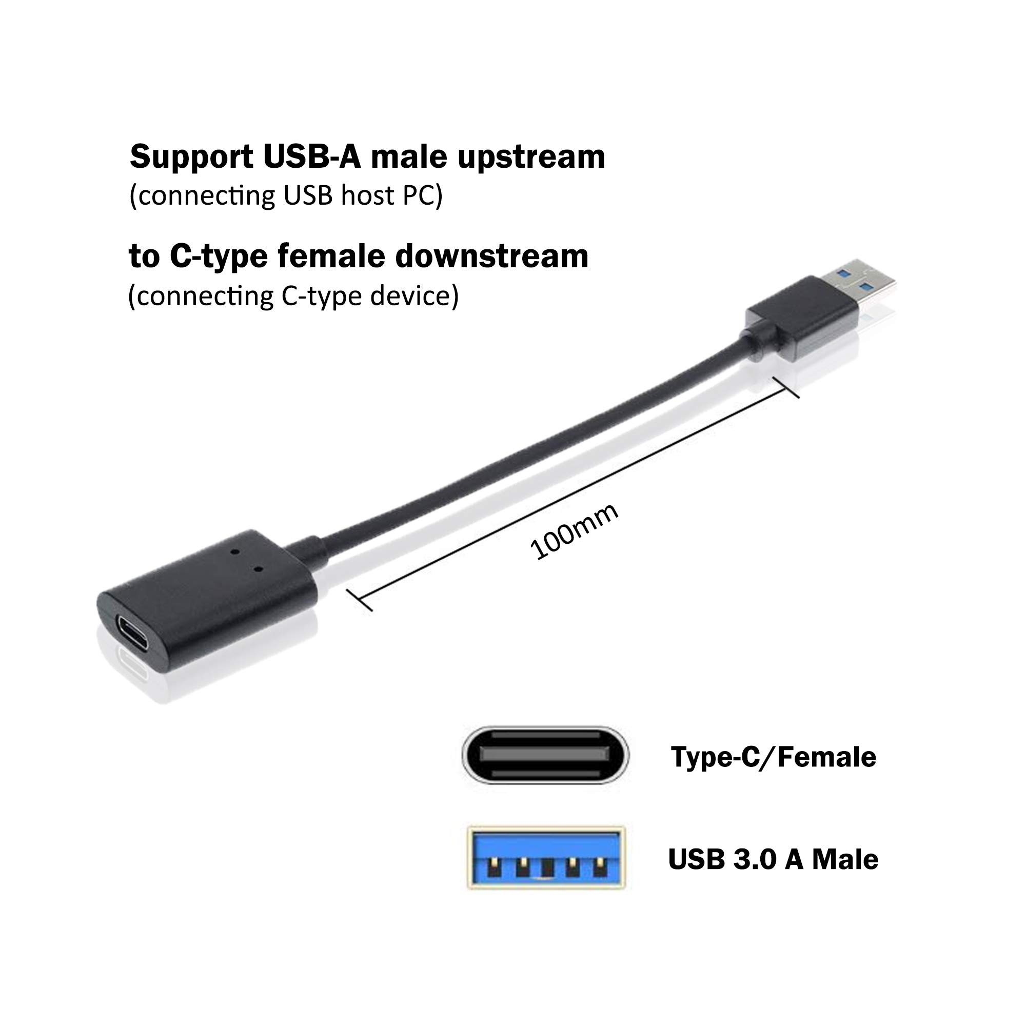 Adattatore USB-C A USB-A Con LED – Velocità 5Gbps, Alluminio, Plug And Play, Per Laptop, Tablet E Caricabatterie